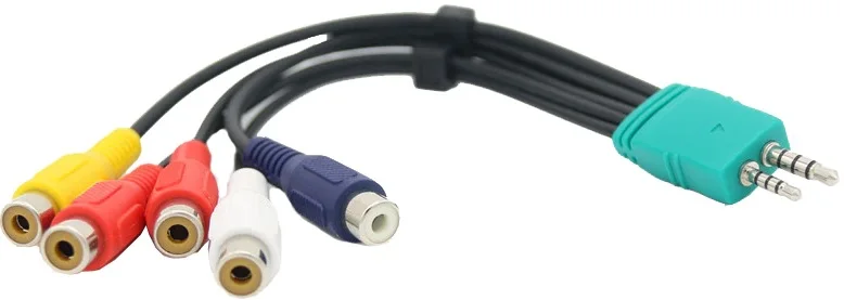 Компонентный кабель для телевизоров GSMIN A152 Mini Jack 3.5 мм мини джек (M) + 2 5 - 3 x RCA