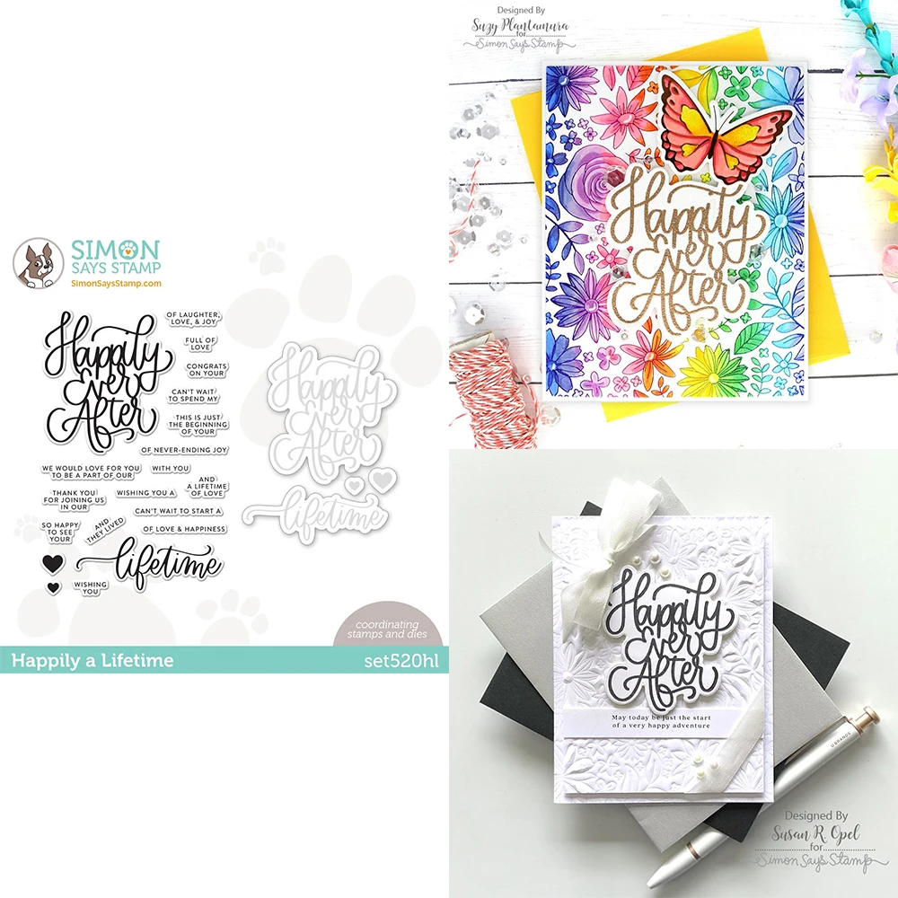 

Word Letter Metal Cutting Dies and Clear Stamps For Scrapbooking Paper Craft Handmade Card Album Punch Art Cutter 2022 New