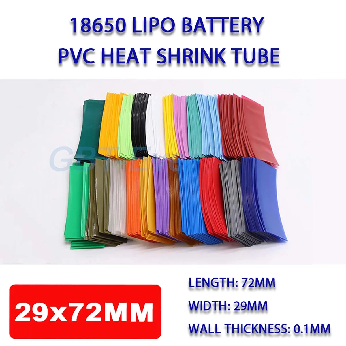 10/20/50/100 шт. 18650 Lipo батарея ПВХ термоусадочная трубка обертка предварительно