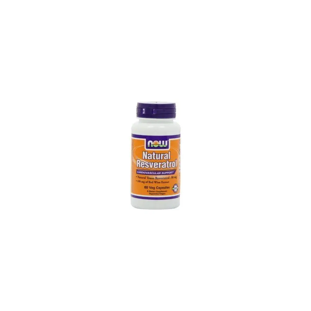Now natural resveratrol 50 mg 60 capsules cardiovascular diseases hypertension stroke heart attack atherosclerosis varicose veins bronchial asthma