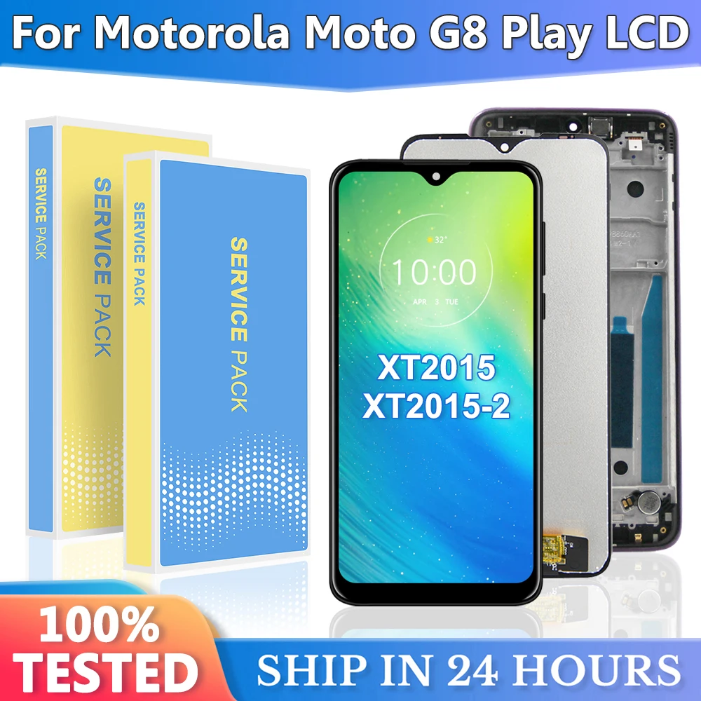 6 2 ''для Motorola Moto G8 Play ЖК-дисплей с цифровым преобразователем сенсорного экрана