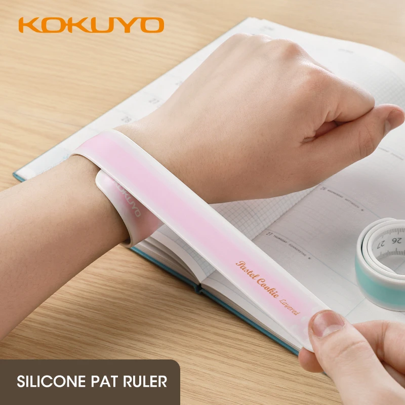 

Japan Kokuyo Light Color Silicone Patting Ruler For Students Bracelet Slap 30cm Tape Measure Telescopic Rulers