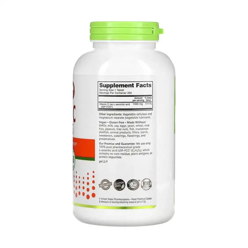 NutriBiotic Immunity витамин C 1000 мг 250 веганских таблеток |