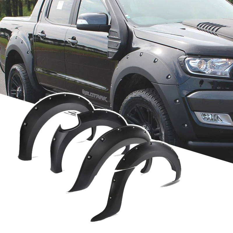 9 дюймов заклепанные факели для крыльев удлинитель колесной арки Ford Ranger T7 2015 2016 2017
