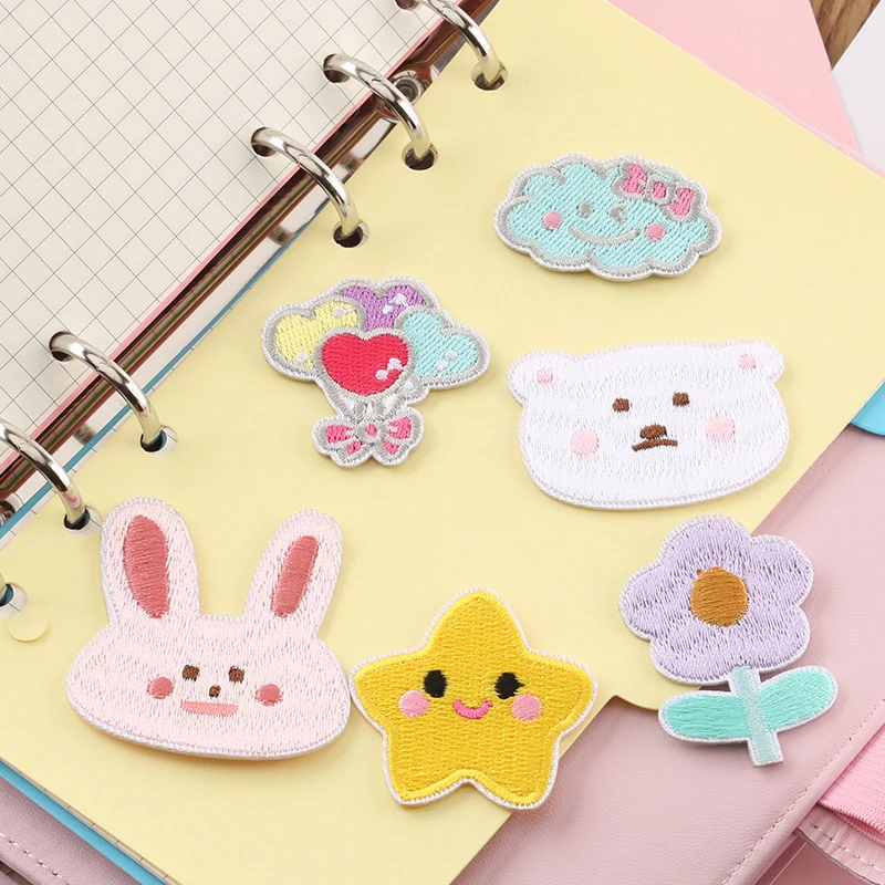

Cartoon Animal Embroidery Applique Stick On Patches For Clothing DIY T-shirt Badge Stickers On Kids Clothes Sewing Accessories