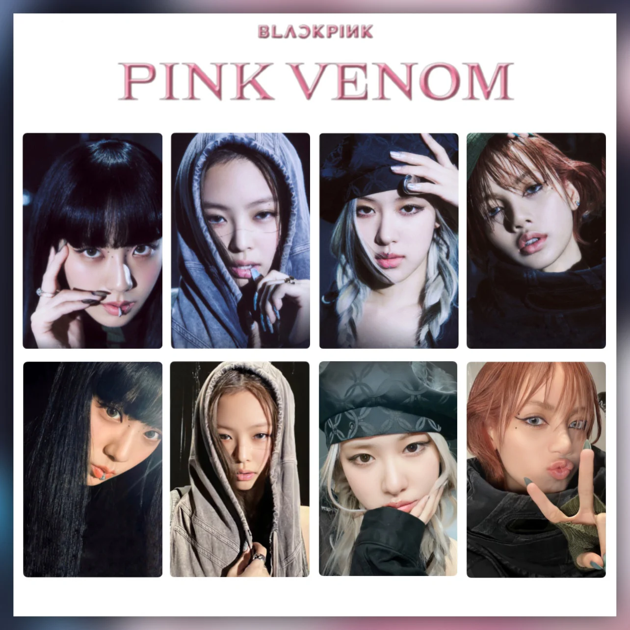 8 шт./набор закладки для карт BLACKPINK розовый яд для коллекции Lisa Jennie Rose Jisoo блэкпинк включен