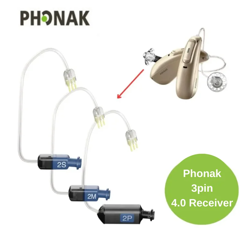 Фото Сменный проводной приемник Phonak SDS 4.0 для слуховых аппаратов RIC стандартной мощности, совместимый с Phonak Audéo M RIC №2