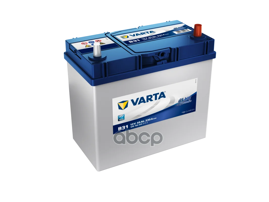 Аккумуляторная Батарея Blue Dynamic [12v 45ah 330a B00] 238x129x227mm; Полярность 0 [-/+]; Тип