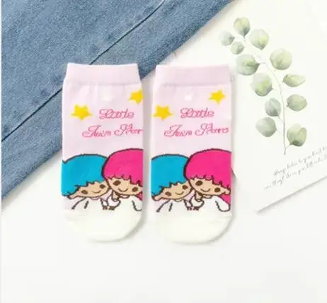 5 pairs Cute cartoon Lovely for women kawaii socks cotton