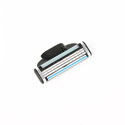 Бритвенные лезвия из 4ШТ, совместимые с Gillette Mach3, для трехслойного ручного бритья