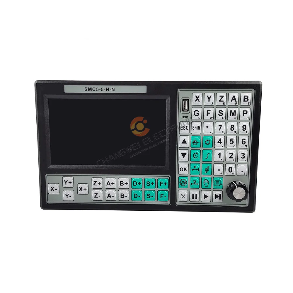 SMC5-5-N-N 7 Inch Screen 4 Axis Breakout Board For CNC Router Machine 5Axis Mach3 USB CNC Offline Controller 500KHZ Motion Card images - 6