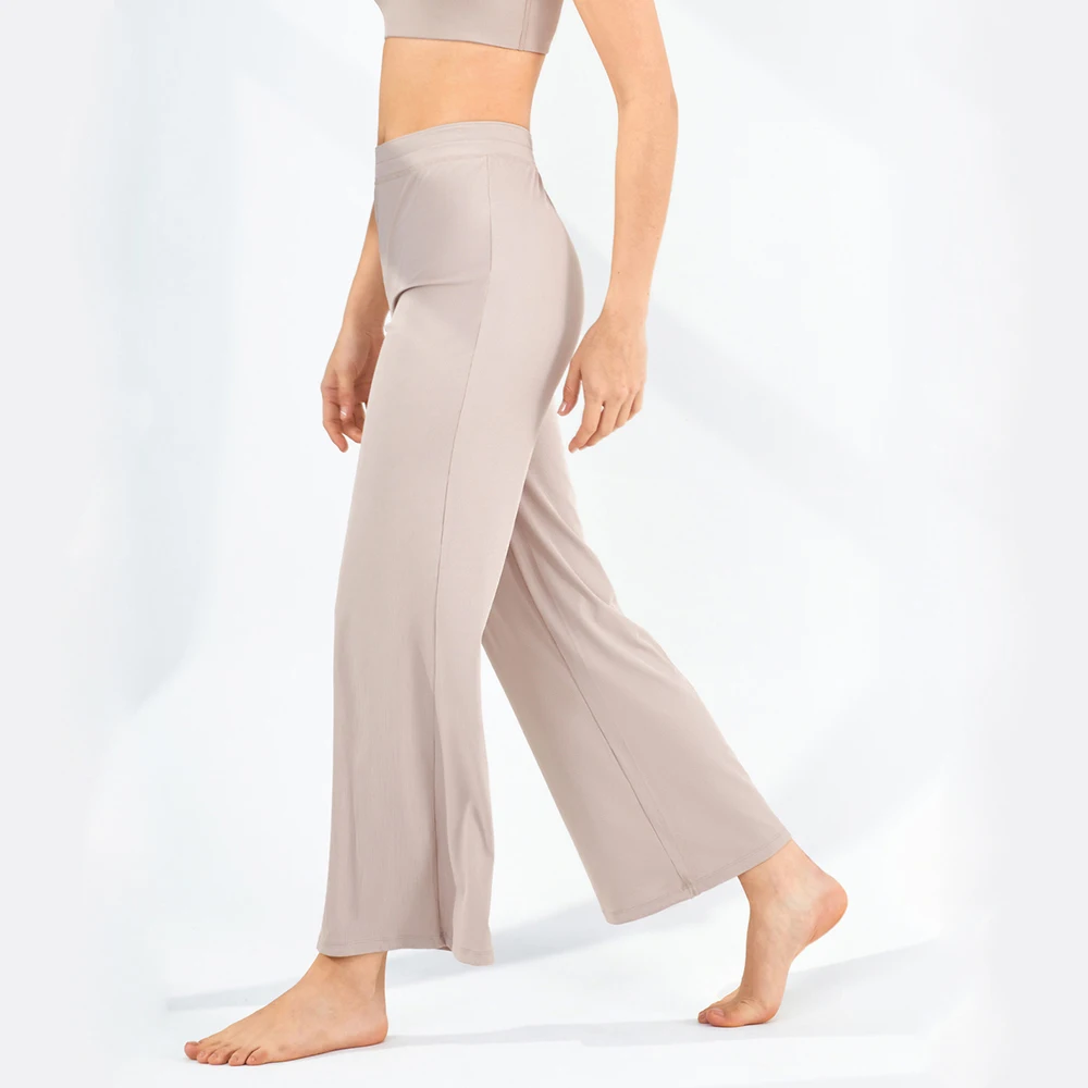 Women Wide Leg Trousers Yoga Wear Flare Bottoms Loose Sports Pants Sunscreen Leggings Pilates Workout Sports Casual Pants