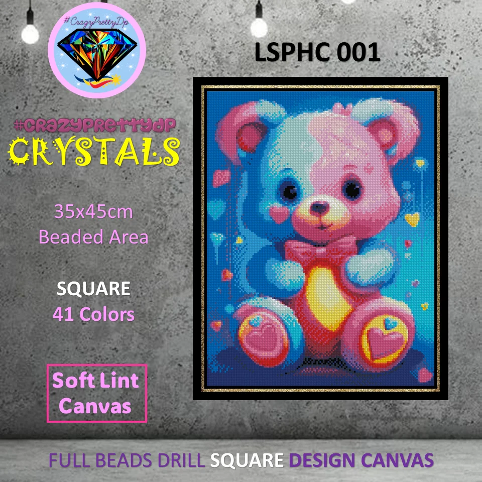 Сумасшедший 195 денп алмазная живопись все кристаллы LSPHC 001 Медведь горный