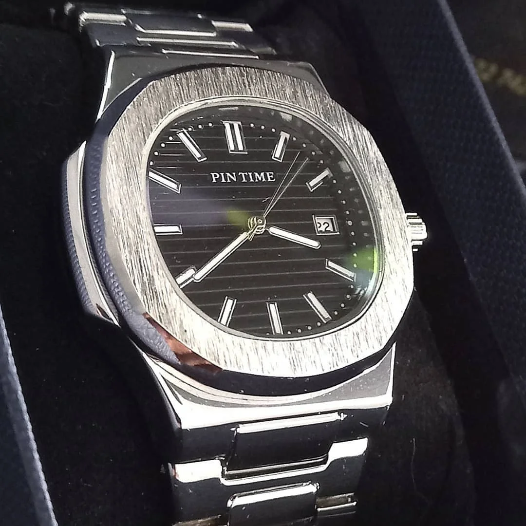 

Мужские часы PINTIME, роскошные брендовые высококачественные часы со стальным ремешком, мужские модные водонепроницаемые Дизайнерские наручн...