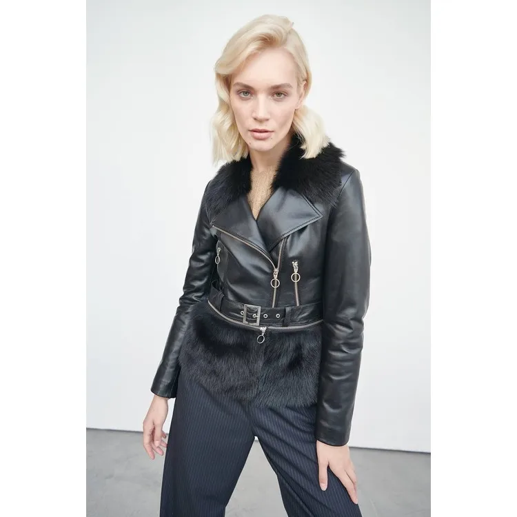 Рисунок 3 - Noella Натали Кожаное пальто черного