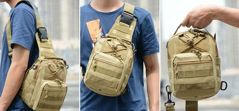 Pюкзак тактический однолямочный Skully Tactic RWZS03 хаки зел |