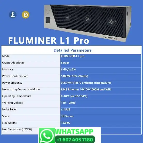 HD. Новое поступление: Профессиональный ASIC-майнер FLUMINER L1 Pro 6.0Ghs для DOGE LTC BEL 1400W (art.: 3920dbbd9bfb5) - 3920dbbd9bfb5