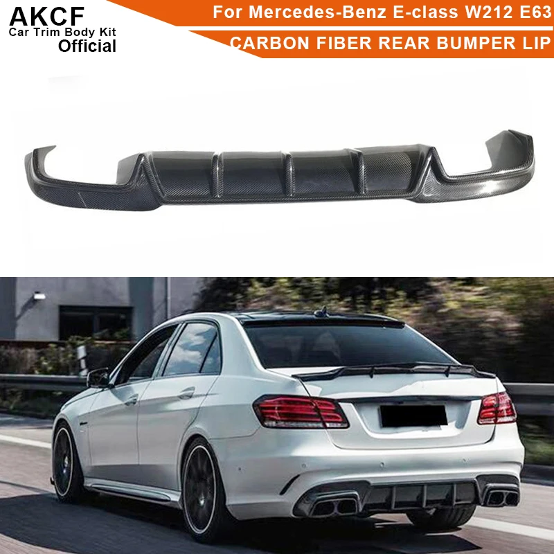 

Диффузор для заднего бампера из углеродного волокна, диффузор для заднего бокового спойлера, губа для Mercedes-Benz E-Class W212 E63 2014-2017, комплект для кузова