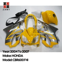 zxmt motorcycle accessories panel abs plastic cowling bodywork full fairing kit fender for 2004 2005 2006 2007 honda cbr600 f4i