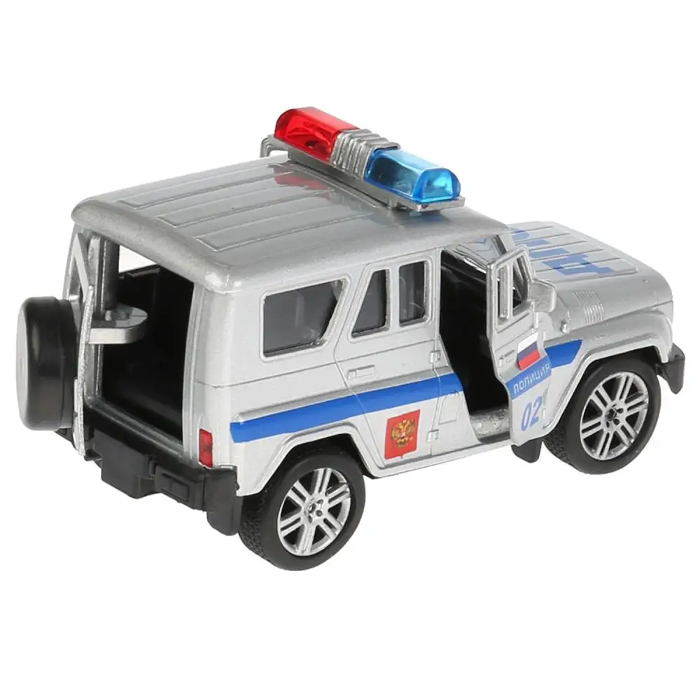 Machine model технопарк UAZ Hunter police инерционная |