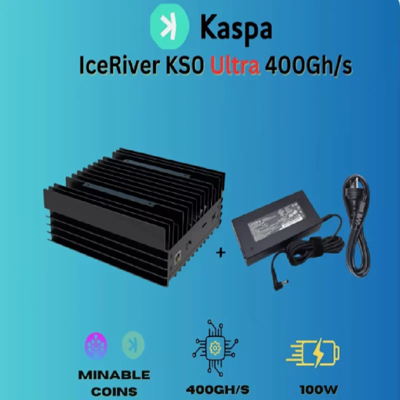 Промо-предложение Купите 2 получите 1 бесплатно IceRiver KAS KS0 Ultra 400Gh 100W Kaspa Mining Machine Asic