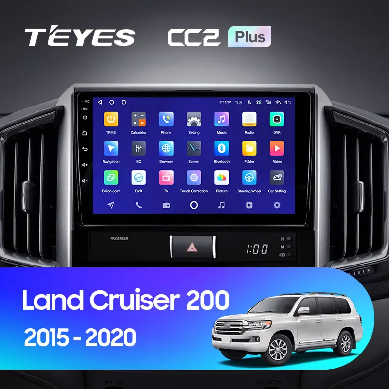 TEYES CC2L и CC2 Plus Штатная магнитола For Тойота Ленд Крузер 200 Toyota Land Cruiser 11 2015 - 2020 Android до
