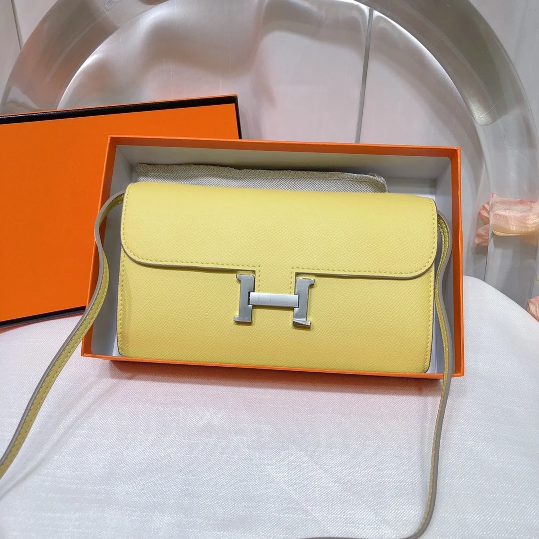 Длинный КошелеК Aimajia Kangkang С Рисунком Ладони Из НатуральНой Кожи Курино-желтого