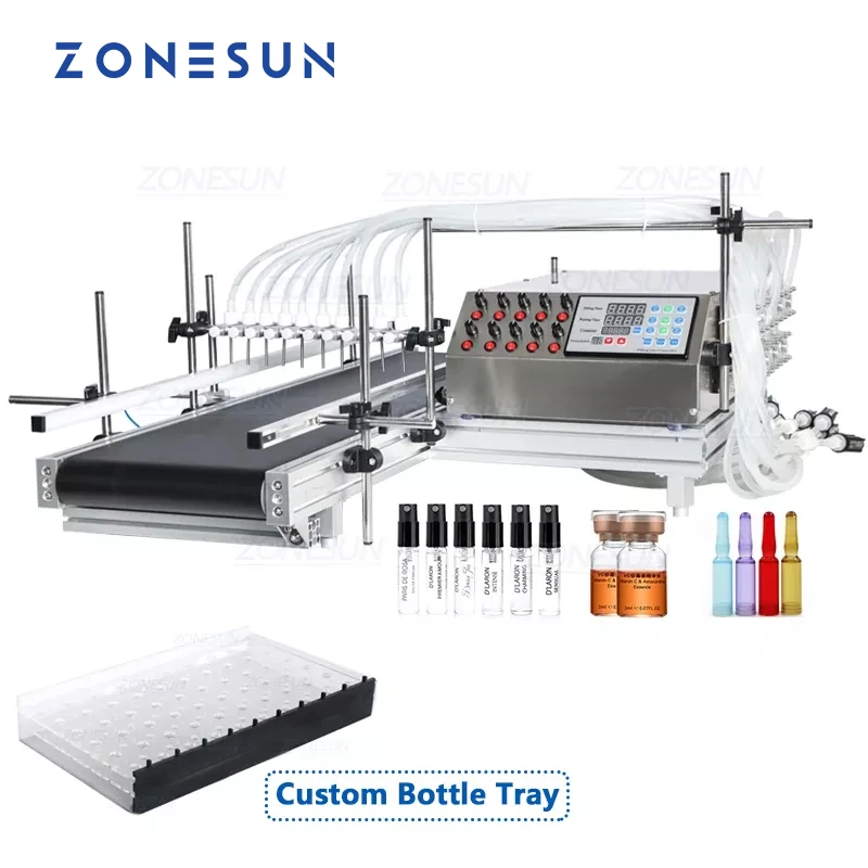 ZONESUN ZS-DTPP10B 10 глава вакцины ампулы Pharma Vryo флакон бутылка перистальтический насос разливочная машина с конвейерной ленты