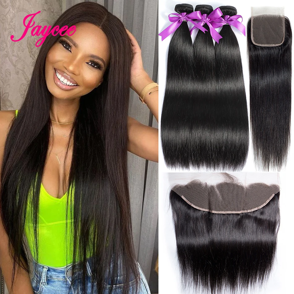 

Peruvian Hair Bundles With Frontal Unprocessed Virgin Human Hair Closure and 3 4 Bundles Deal Straight Hair Bundles With Closure