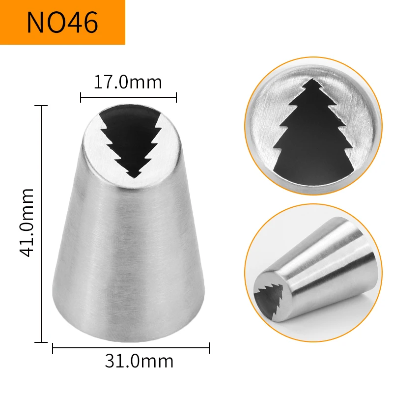 

(20pcs/Lot)Free Shipping Stainless Steel 18/8 Cake Decorating Russian Flower Nozzle #NO46