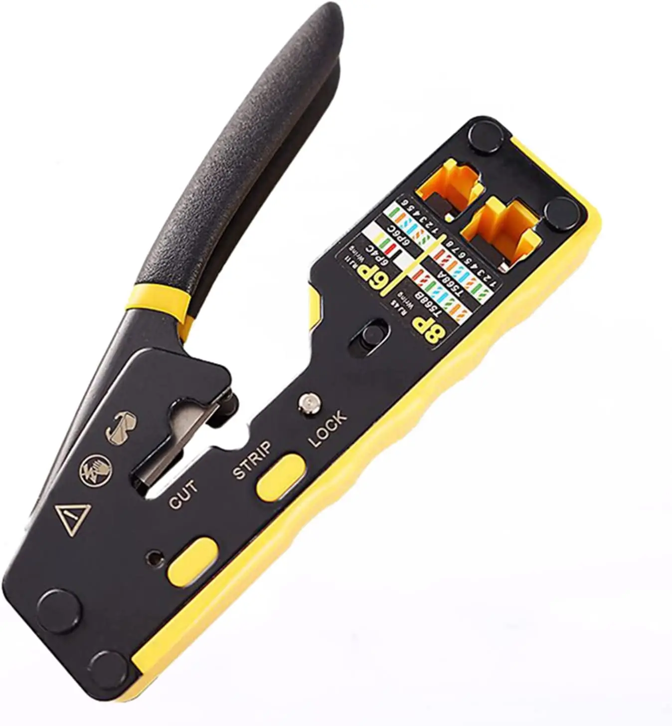 Обжимной инструмент ZoeRax Rj45 обжимной Cat6 Cat6A Cat5 Cat5e с 8P/6P проходной Ethernet
