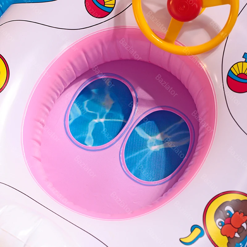 Надувной круг для плавания детский с трусами и спинкой купания у воды в бассейне