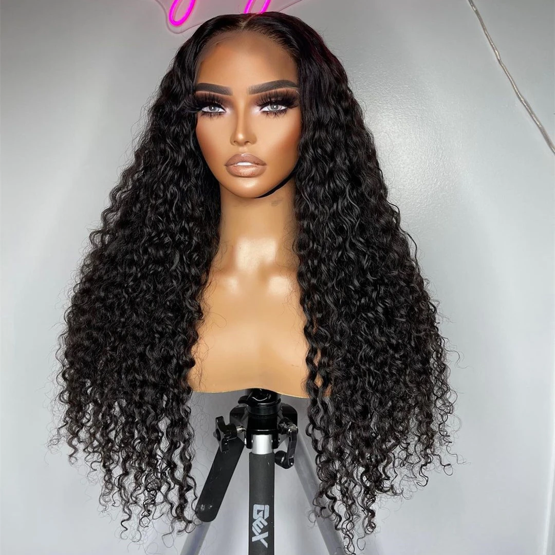 

360 Lace Frontal Wig 30 Inch Water Wave 13x6 Lace Front Human Hair Wigs Deep Curly Frontal Remy Brazilian Glueless 4x4 Closure