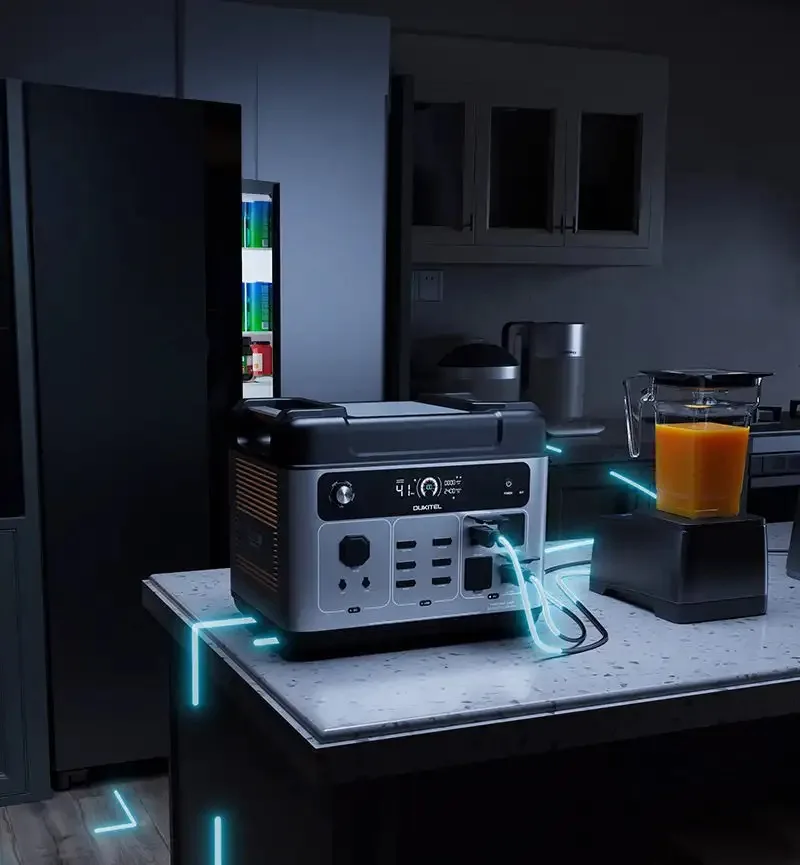 Портативный солнечный генератор P2001 Plus резервная батарея Вт/ч 6 розеток