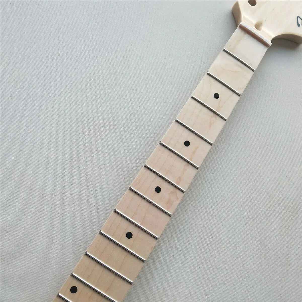 22 fret 25.5 inch Big head Guitar neck Maple Maple Fingerboard dot Inlay Gloss New Replacement enlarge