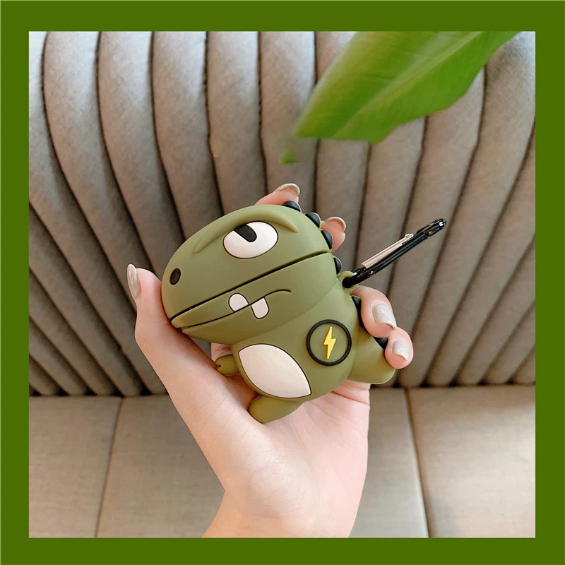 

For i9/i11/i12/inpods12 Headphone Box Cute Lightning Dragon Case Silicone Full Protective For Headset Bluetooth Cover
