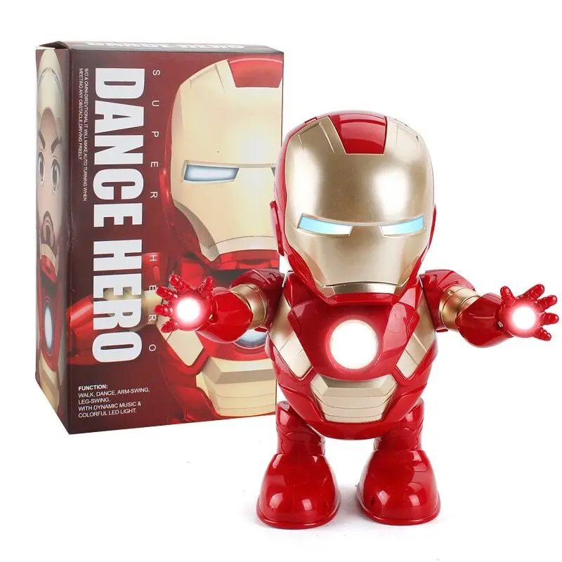 Dancing Robot Iron Man with light and sound Dance Hero Red | Transformer/Robot
