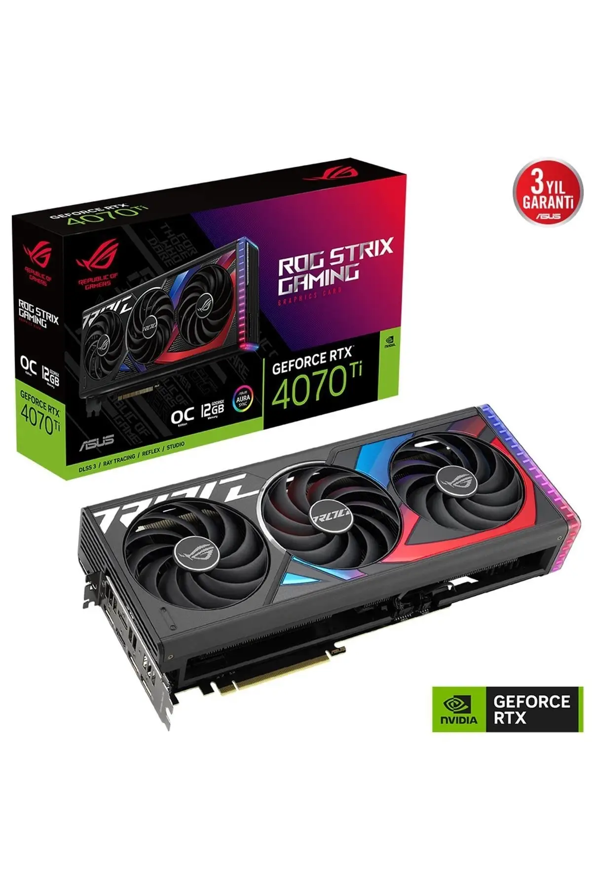 Компьютерная видеокарта Rog-Strıx-Rtx4070Tı-O12G-Игровая,