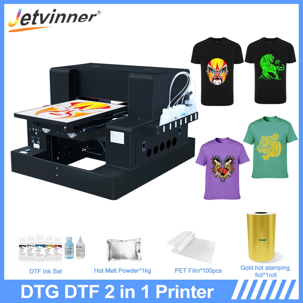 A3 DTF DTG  Printer For Epson L805 Heat Transfer DTF Printer Gold tshirt Printing Machine A3 Flatbed Printer For Cap Jeans Print