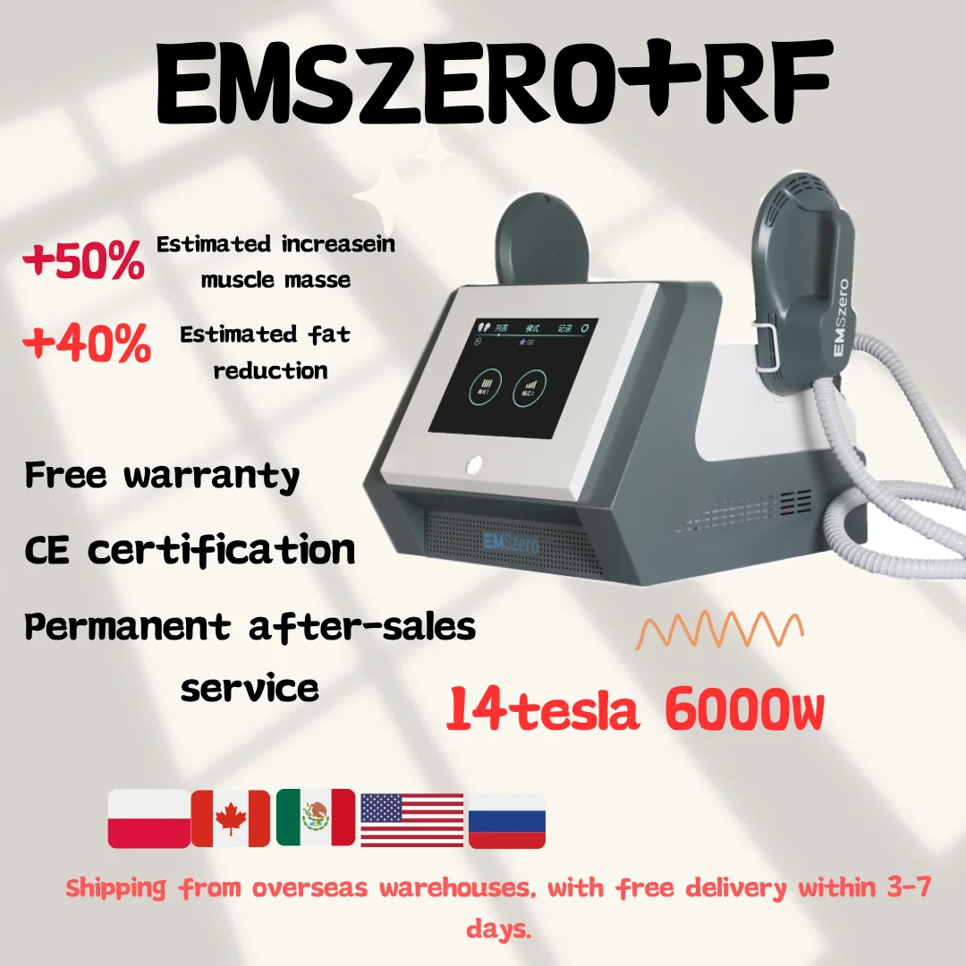 

EMSzero Neo 6000W Electromagnetic HI-EMT Fat Burning Slimming Equipment 14 Tesla Train Build Muscle Body Beauty Machine