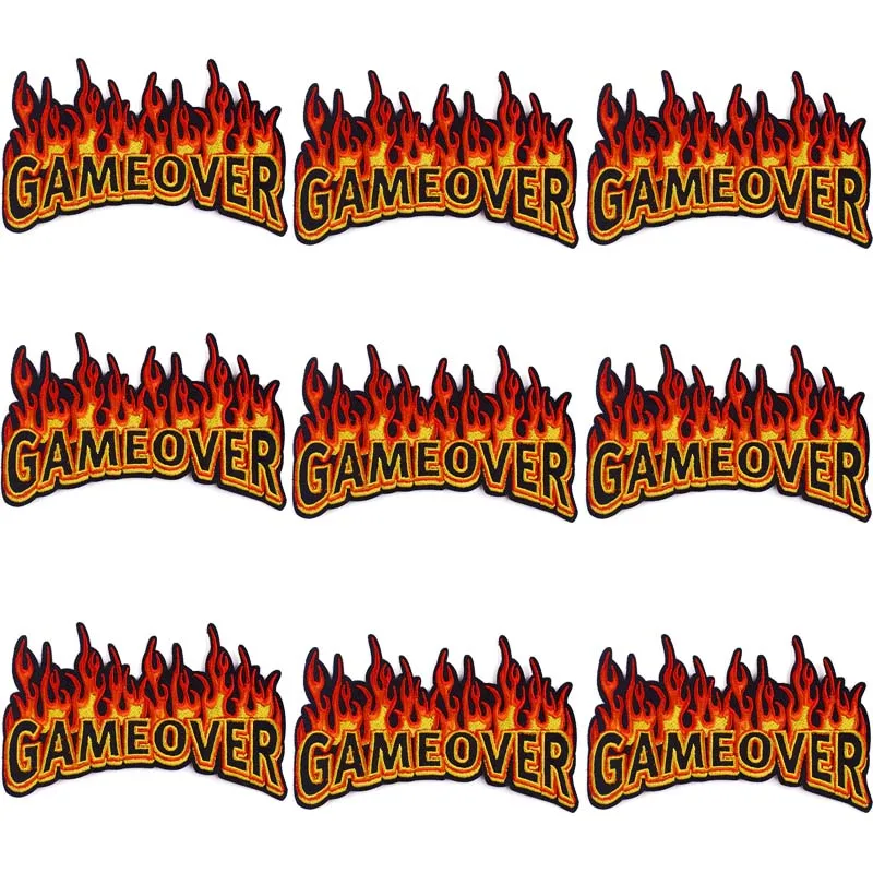 

10 Pcs/lot Wholesale Gamemover Falem Patch Iron On Patches On Clothes Embroidered Patches For Clothing Stickers Sewing Applique