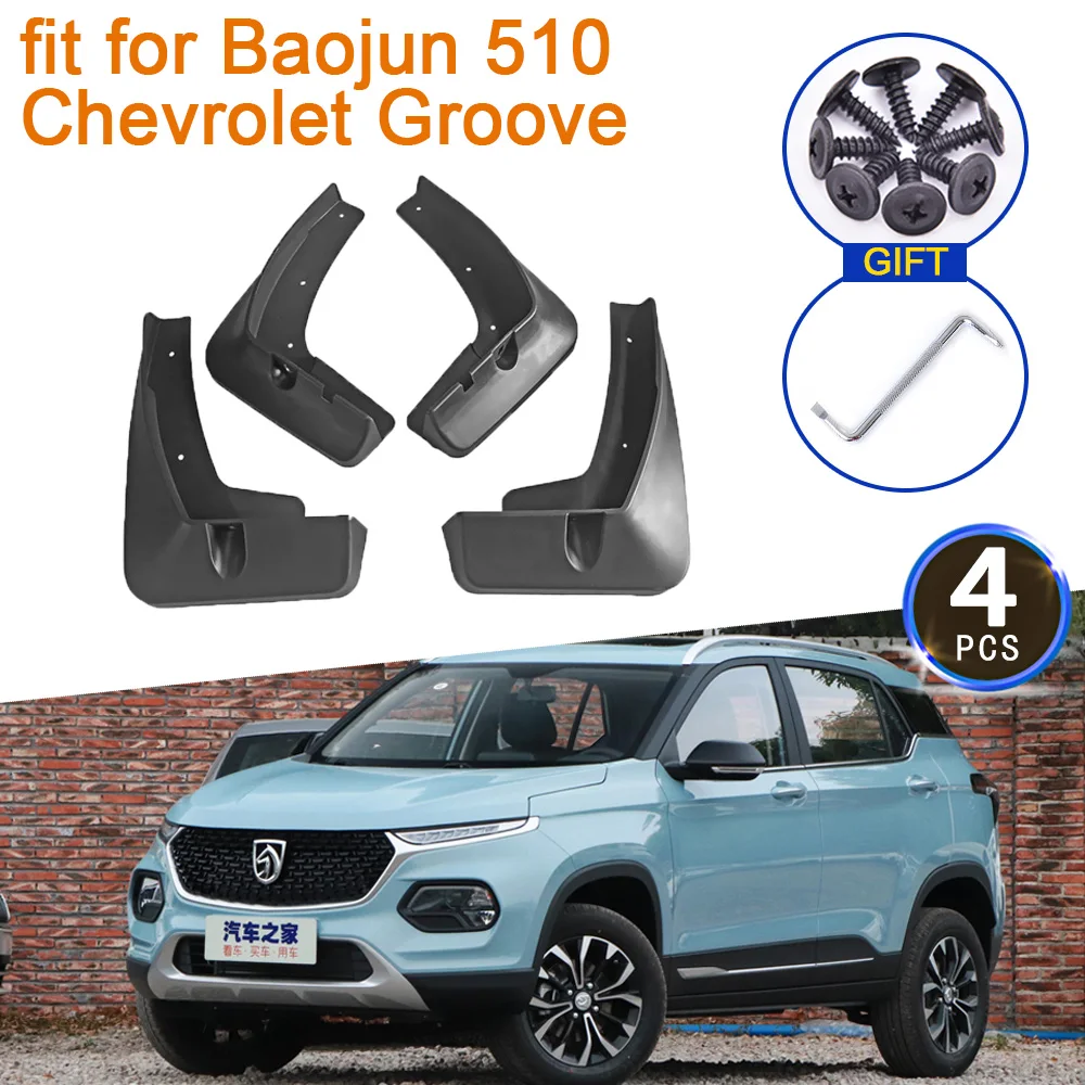 

4x Mudguards for Baojun 510 Chevrolet Groove 2018~2023 Accessories 2022 2021 2020 2019 Model Mud Flap Splash Guards Fender Flare