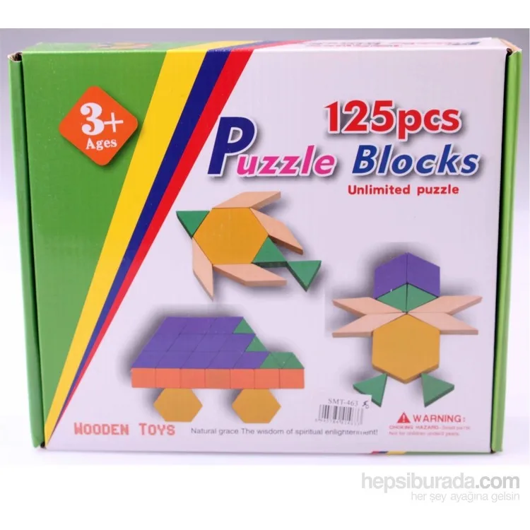 Wooden Toys 125шт Интеллектуальные блоки-головоломки Wooden Toys 125шт Интеллектуальные блоки-головоломки