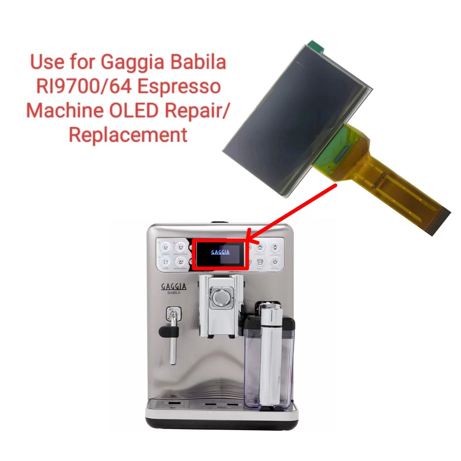 OLED LCD-экран для Gaggia Babila RI970060, запасные части для замены дисплея (art.: 3920dc30d449a) - 3920dc30d449a