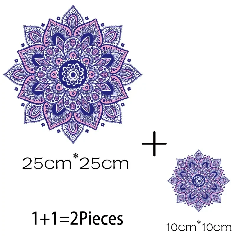 2 шт./партия термоклейкие наклейки Мандала