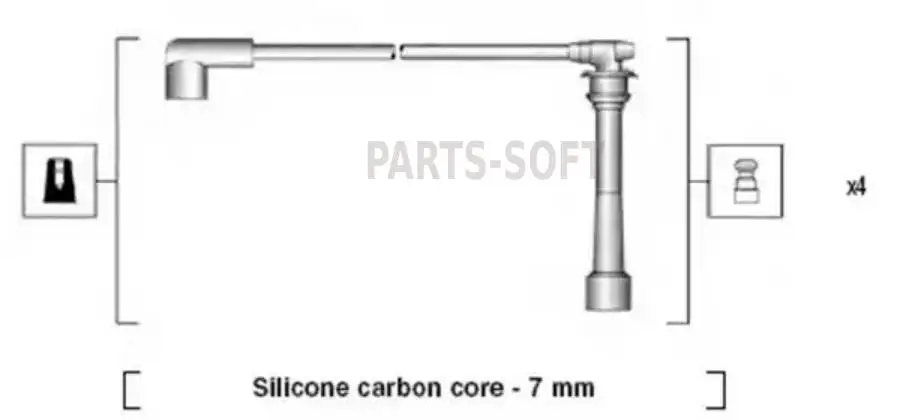 MAGNETI MARELLI 941295060878 Ккомплект проводов зажигания