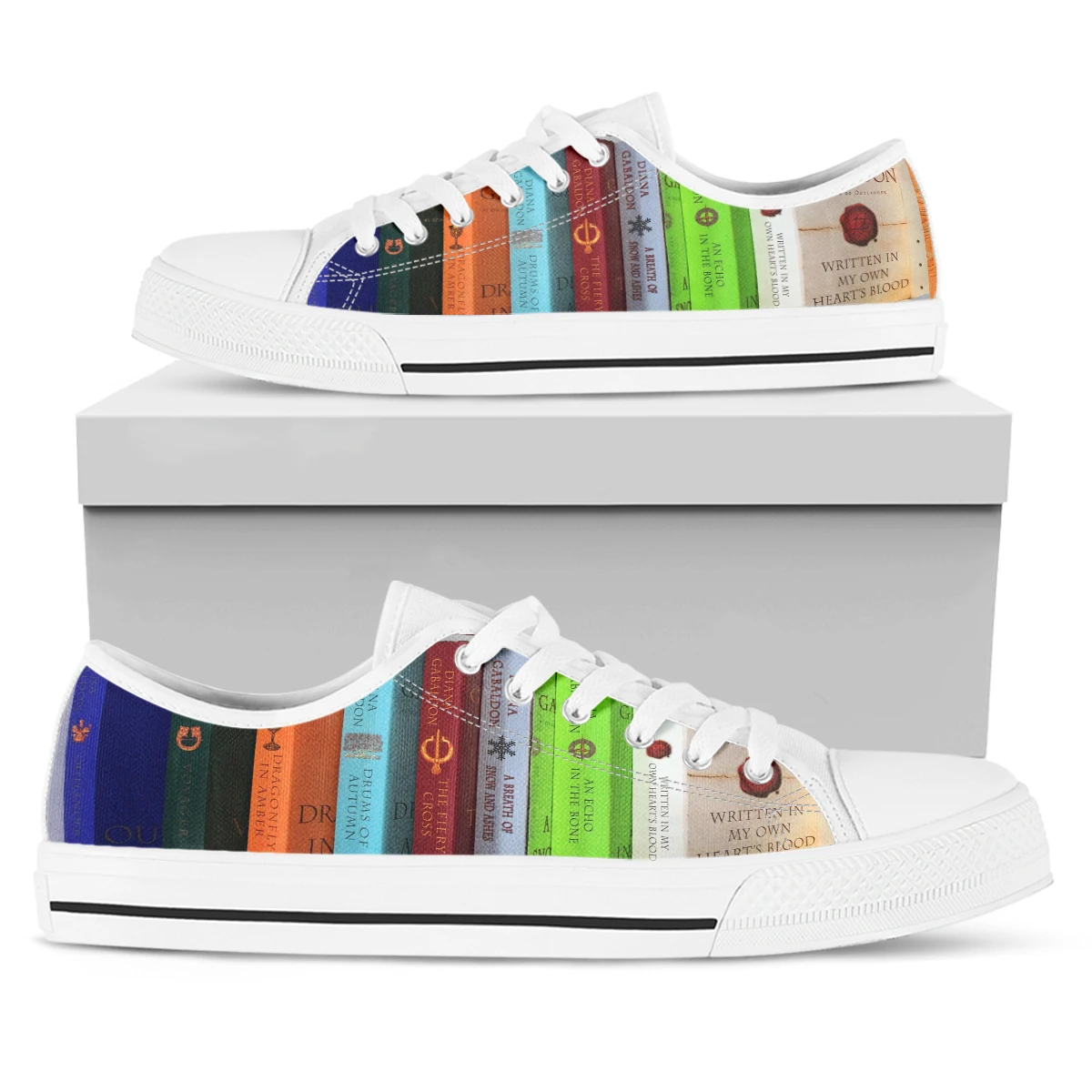 

Классические граффити Nopersonality, женские низкие холщовые туфли, модная обувь с принтом в виде книги, Вулканизированная обувь, уличная Студенч...