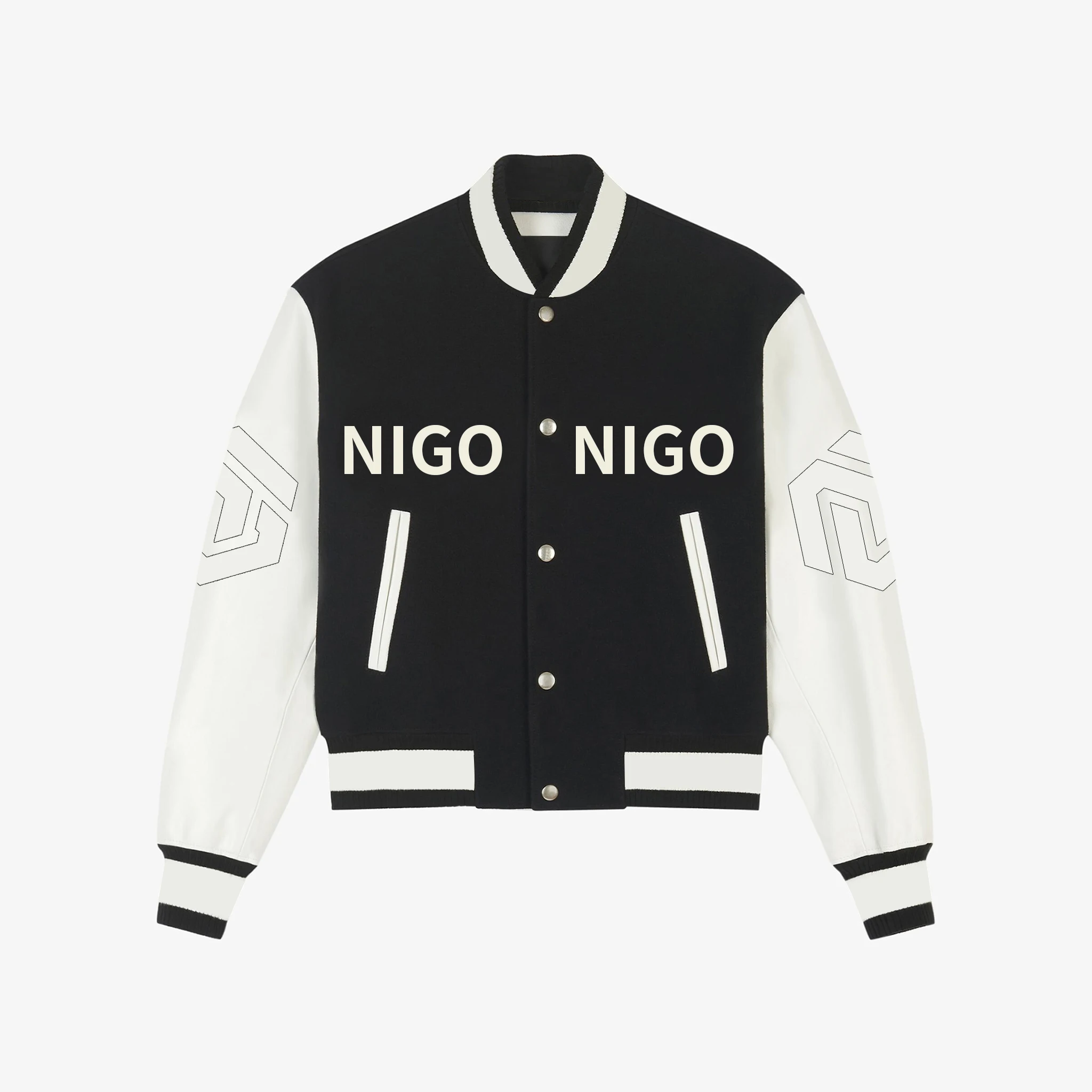 

Детская повседневная куртка с длинным рукавом и надписью NIGO # nigo39443