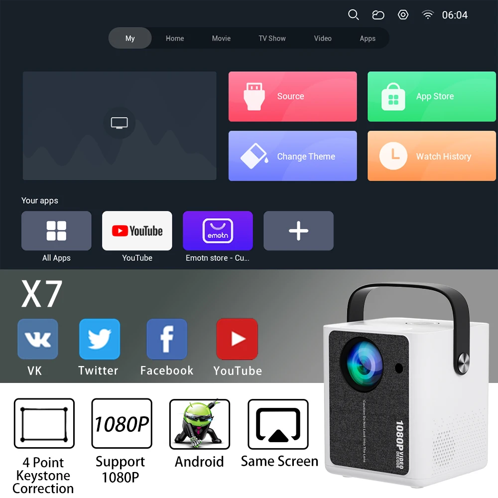 проектор light unicorn x7