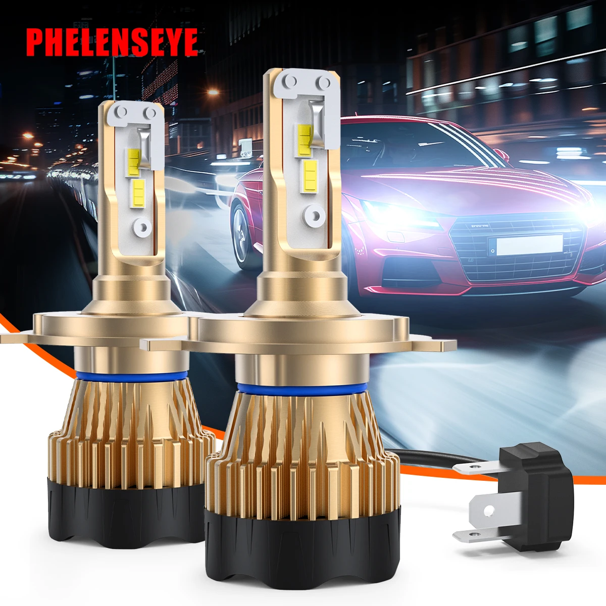 Фары головного света PhelensEye 96 Вт 9005 лм H4 H7 H11 9006 9007 6500 Hi/Li K